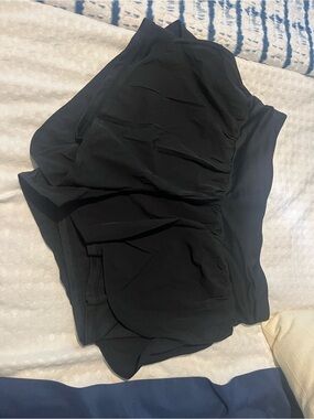 Cadmus Black Athletic Running Shorts with Inner Liner